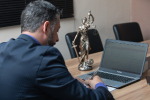 attorney desk writing